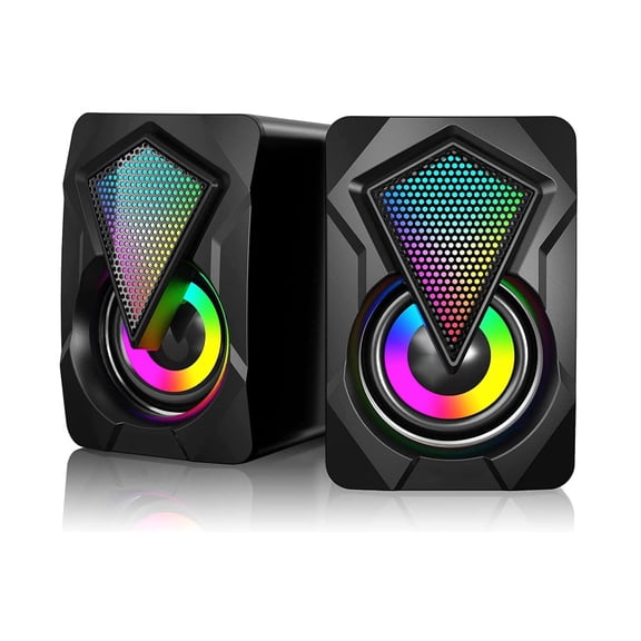 Bocinas para PC Computadora con Iluminación RGB X2 USB Store Line