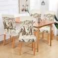 thumbnail image 4 of Dining Chair Covers Western Desert Cowboy Chair Slipcovers Washable Removable Chair Cover Protector for Home, Restaurant, Hotel, Ceremony, Banquet Wedding Party 4PCS, 4 of 6