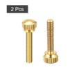 thumbnail image 3 of 2Pack Knurled Thumb Screws, M5x25mm Brass Shoulder Bolts Stepped Grip Fasteners, 3 of 5