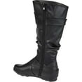 thumbnail image 7 of Women's Journee Collection Paris Extra Wide Calf Slouch Boot Black Faux Leather 8 M, 7 of 7
