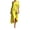 Yellow #08, variant on Women One Shoulder Draped Midi Dress Batwing Half Sleeve Asymmetric Ruched Waist High Low Hem Cocktail Party Evening Dress