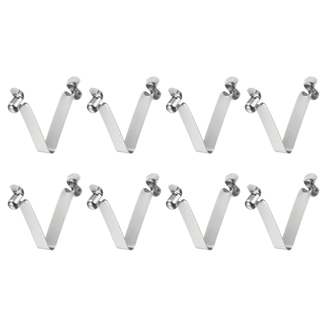 Uxcell 8 piezas de clip de resorte de botón doble para remo de kayak, 6x8x41mm, clips de tubo telescópico en forma de V