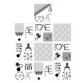 thumbnail image 1 of 10 piezas/juego de pegatinas de azulejos vintage para baño, cocina, pegatinas de pared de PVC H, 1 of 9