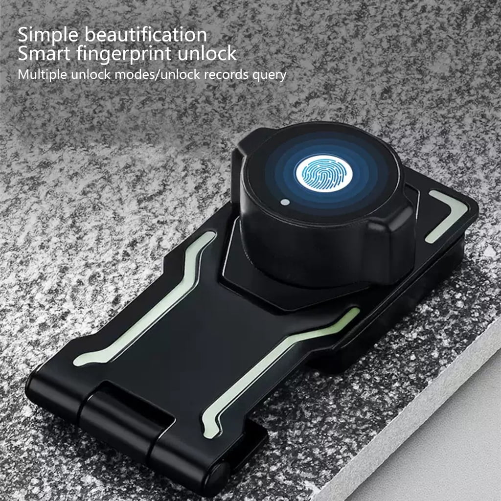lanema Keyless Cabinet Lock Cabinet Fingerprints Lock Twist Knob Hasp Lock Enduring