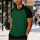 thumbnail image 2 of Mens Casual de Manga Corta Botón Abajo Camisas con Cuello de Flanela, Cuello Turndown Toalla Tejido Superior para Primavera Verano, 2 of 5