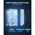 thumbnail image 3 of VEVOR Mini Fridge 3.2 Cu.Ft Single Door Compact Small Refrigerator Dorm Black, 3 of 9