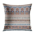 thumbnail image 1 of BOSDECO Red Border Traditional Colorful Abstract Antique Pillow Case Pillow Cover 16x16 inch, 1 of 1