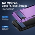 thumbnail image 4 of REQO for Pixel 8 Case,Google Pixel 8 Case with Screen Protector,[Military Grade Drop Tested] Heavy-Duty Tough Rugged Shockproof Protective Case for Google Pixel 8, Purple, 4 of 6