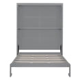 thumbnail image 2 of Kumix Queen Size Murphy Bed, Wall Bed with Shelves, Multi-function Murphy Bed for Teens Adults, Wood Bed for Bedroom, Space-Saving, Grey, 2 of 7