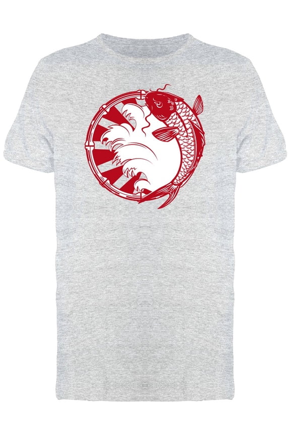 Cool Retro Vintage Red Koi Fish Tee Men's -Image by Shutterstock