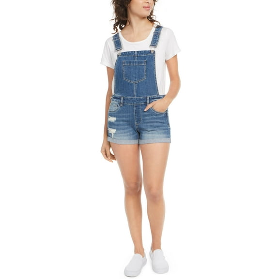 Juniors' Jean Shortalls Canary Isle 7