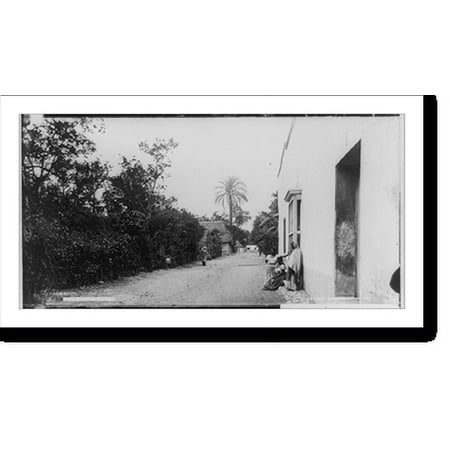Historic Print, Cuautla street view, 16" x 20"