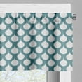 thumbnail image 3 of Ambesonne Art Nouveau Window Valance, Retro Curves Tile, 54" X 12", Teal and White, 3 of 5