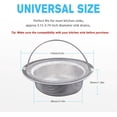 thumbnail image 2 of GFDYREE 2 PCS Upgraded Kitchen Sink Strainer with Handle, 4.5" Diameter Kitchen Drain Strainer, Stainless Steel Sink Strainer, Anti-Clogging & Anti-Insect, Rust Free & Dishwasher Safe, 2 of 7