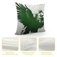 thumbnail image 4 of MDO  Eagle Pillow Cushion Cover, Short Plush Decorative Square Pillow Cover, 18" X 18", Multiple Sizes Available, Rose Green, 4 of 5
