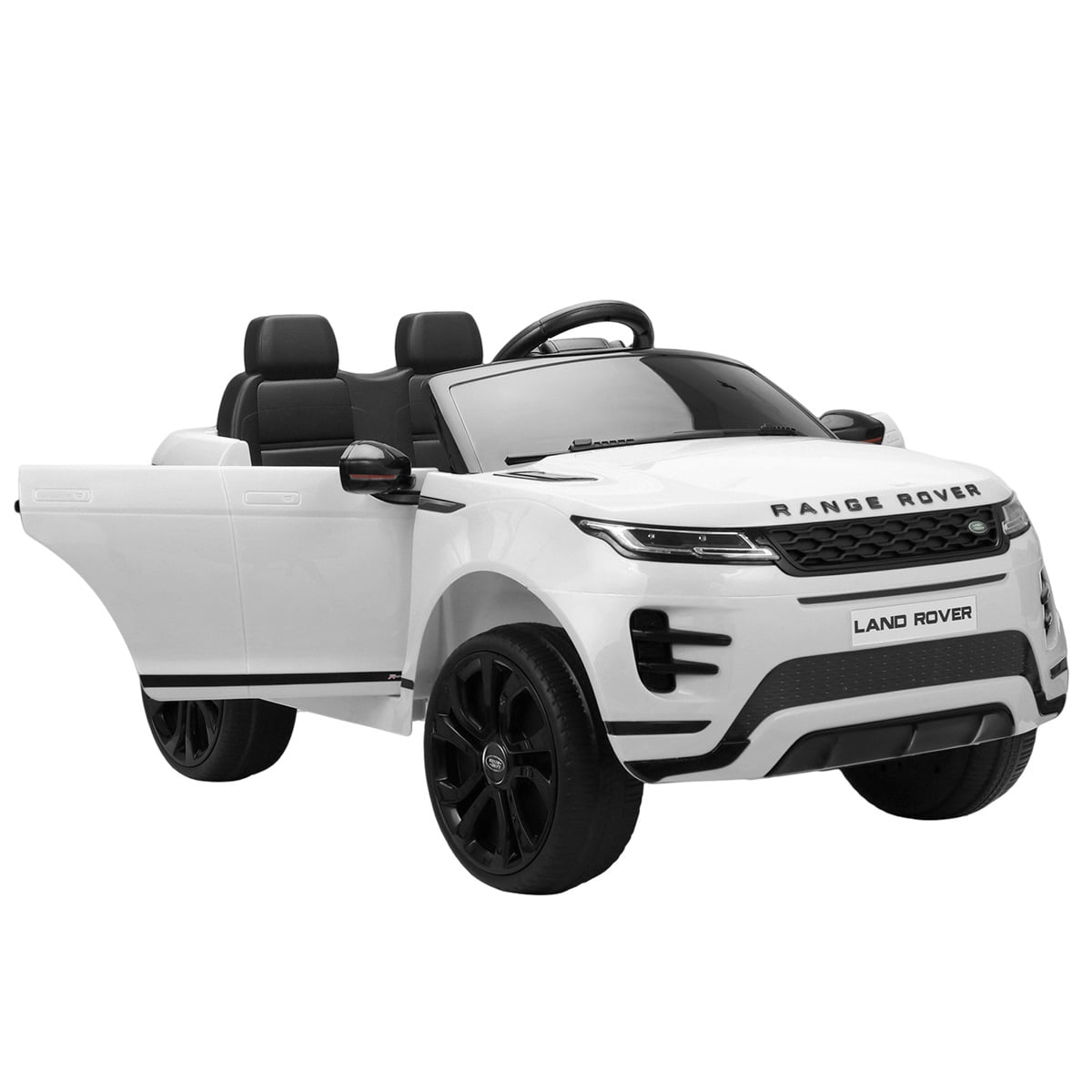 Canddidliike 12V Electric Land Rover Car, Kids Ride On Car with Remote Control LED Lights Bluetooth MP3 - White Canddidliike 12V Electric Land Rover Car, Kids Ride On Car with Remote Control LED Lights Bluetooth MP3 - White