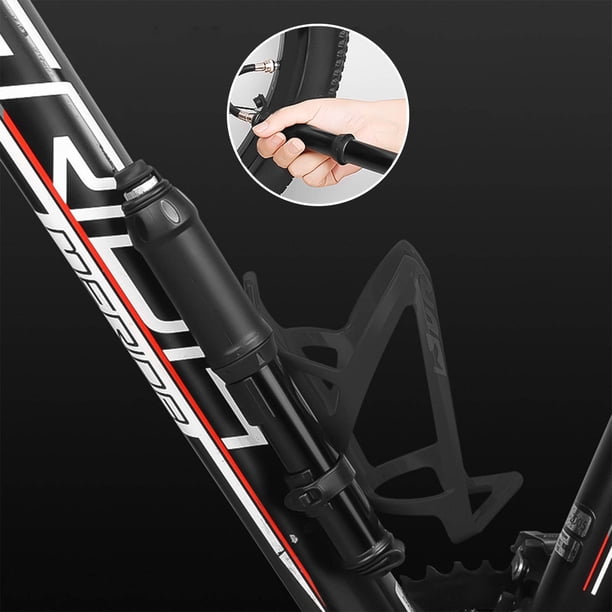 Xihbxyly Inflador Portátil de Mano, Diseño Compacto y Ligero, Cilindro de Aleación de Aluminio, Bomba para Bicicleta y Balón, Multiusos, Práctico Clip para Coche, Tamaño 7,67 X 1,18 Pulgadas.
