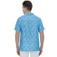 thumbnail image 2 of LA LEELA Mens Hawaiian Shirts Short Sleeve Button Down Shirt Men's Casual Vacation Tropical Beach Summer Party Shirts for Men Funny XXL Blue Boat, 2 of 6