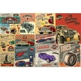 thumbnail image 3 of IDEA4WALL Wall Murals for Bedroom Vintage Car and Garage Collection Collage Removable Wallpaper Peel and Stick Wall Stickers - 66x96 inches, 3 of 5
