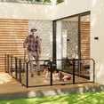 thumbnail image 5 of 32-Inch Dog Playpen for Yard and RV Camping: Heavy-Duty Anti-Rust Steel Fence, 8-Panel Foldable and Portable Pet Pen with Secure Lock for Puppies, Small and Medium Dogs, 5 of 5
