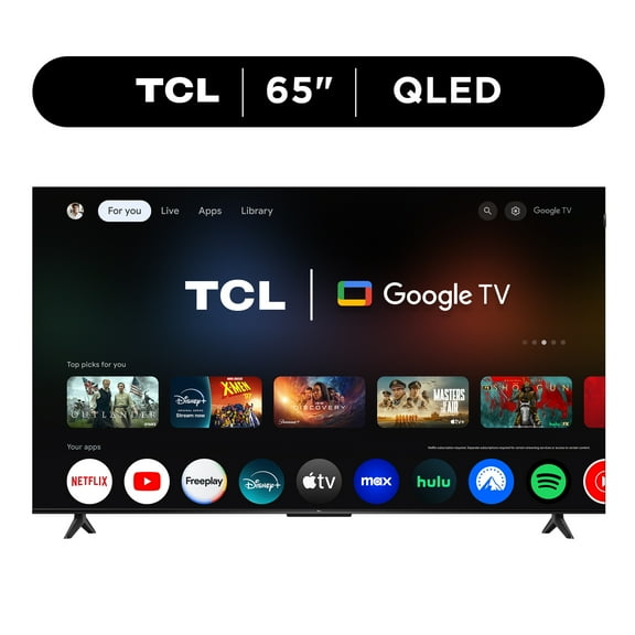 TCL 65" Q Series (NEW 2025) 4K UHD HDR QLED Smart TV with Google TV - Dolby Vision, Dolby Atmos, Motion Rate 120, HDR 10 , Auto Game Mode - 65Q51K