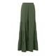 thumbnail image 5 of Pantalones anchos con volantes en el bajo para mujer - Cintura elástica, estilo boho palazzo fluido, ropa informal/para exterior - Tallas XL-XXXXXL, 5 of 7