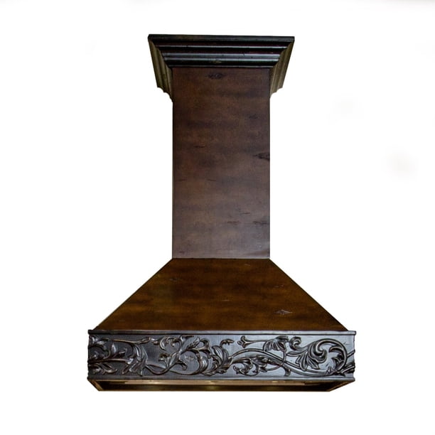ZLINE 36 in. Wooden Wall Mount Range Hood in Antigua and Walnut
