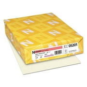 Neenah Paper 05201 Classic 24 lbs. 8.5 in. x 11 in. Linen Stationery - Classic Natural White (500/Ream)
