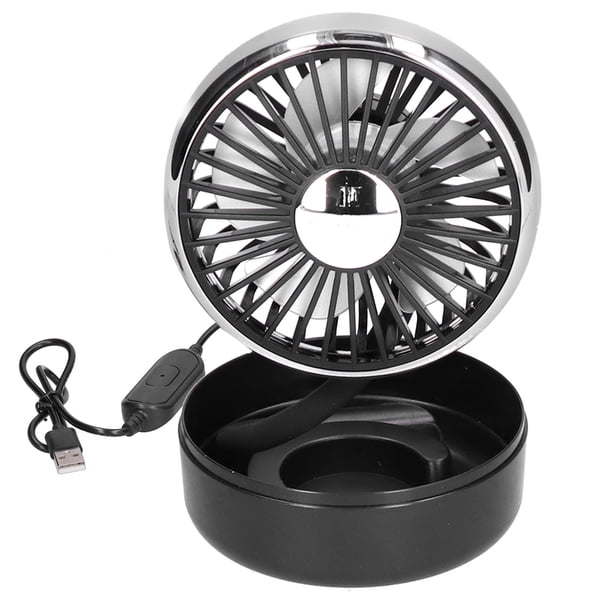 Ventilador,Ventilador de Coche Ventilador de Escritorio Giratorio de 360° Ventilador Giratorio El Mejor de su Clase