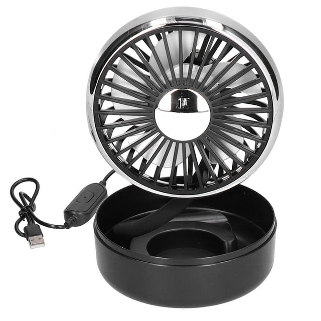 Ventilador,Ventilador de Coche Ventilador de Escritorio Giratorio de 360° Ventilador Giratorio El Mejor de su Clase