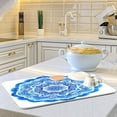 thumbnail image 2 of Iauyy Dish Drying Mat for Kitchen Counter, Super Absorbent & Hanging 16x18 / 18x24 Inch (S/M) Blue and White Watercolor Painting, 2 of 8