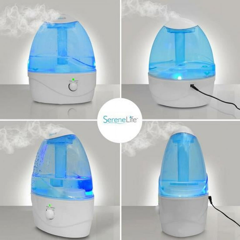 Serene Life Ultrasonic Humidifier, Cool Mist Moisture - Walmart.com