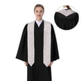 thumbnail image 4 of Fuzoiu Cute Bow Tie Print Graduation Sash,Graduation Stole,Unisex Adult Graduation Stole Shawl 91" Long,for Academic Commencements Shawl-Sharp Corner, 4 of 7