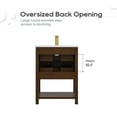 thumbnail image 3 of DELUXE LIVING 24"Bathroom Vanity with Sink, Small Cabinet Single Sink, Storage Venity with Adjustable Feet,Drawers& Easy to Install, Walnut, 3 of 9