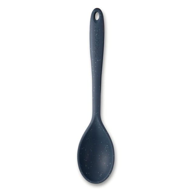 Thyme & Table Silicone Kitchen Spoon, Blue Speckled