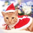 thumbnail image 6 of Christmas Costumes for Cats Small Dogs, Cat Reindeer Antlers Headband with Xmas Scarf, Adjustable Doggie Reindeer Hat Santa Scarf, Kitten Christmas Outfit Cosplay, 6 of 6