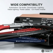 GEARit 4 Gauge Wire, Copper Clad Aluminum Primary Automotive Power Ground Battery Cable, Black, 25 ft