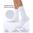 thumbnail image 3 of JIANFANG Slouch Socks for Women, 3 Pairs Soft Cotton Knee High Scrunch Tube Boot Socks, 3 of 7