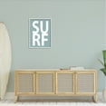 thumbnail image 2 of Stupell Surf Summer Fun Turquoise Phrase Landscape Painting White Framed Art Print Wall Art, 2 of 7