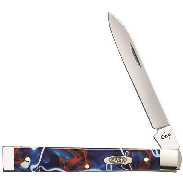 Case xx Doctor Knife Patriotic Kirinite Handle Stainless Pocket Knives  11215 
