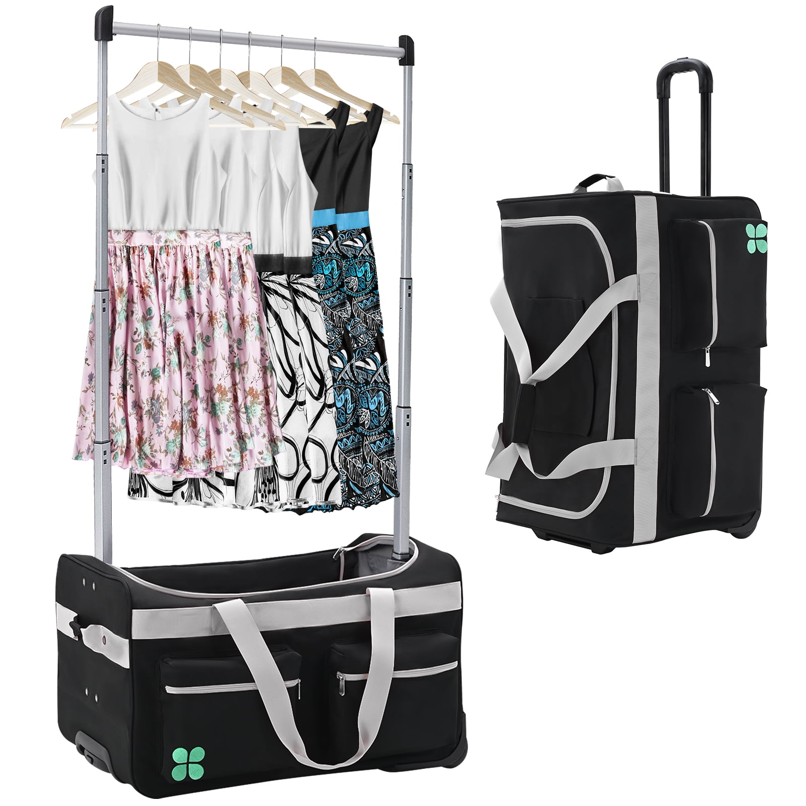 Slsy Dance Bag With Garment Rack 28 Dance Costumes Rolling Garment Bags with Wheels for Competition Shows Performances Travel Walmart