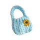 thumbnail image 3 of Bolso de crochet para mujer, con asa superior, elegante y suave, para fiesta de trabajo. azul, 3 of 9