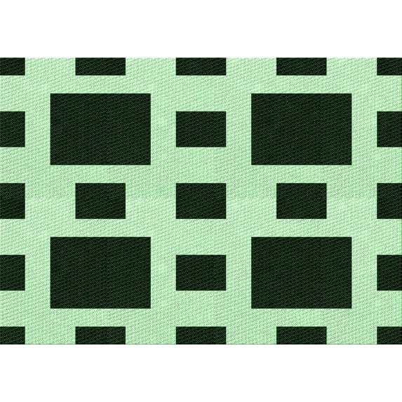 Ahgly Company Machine Washable Indoor Rectangle Transitional Dark Forest Green Area Rugs, 8' x 12'