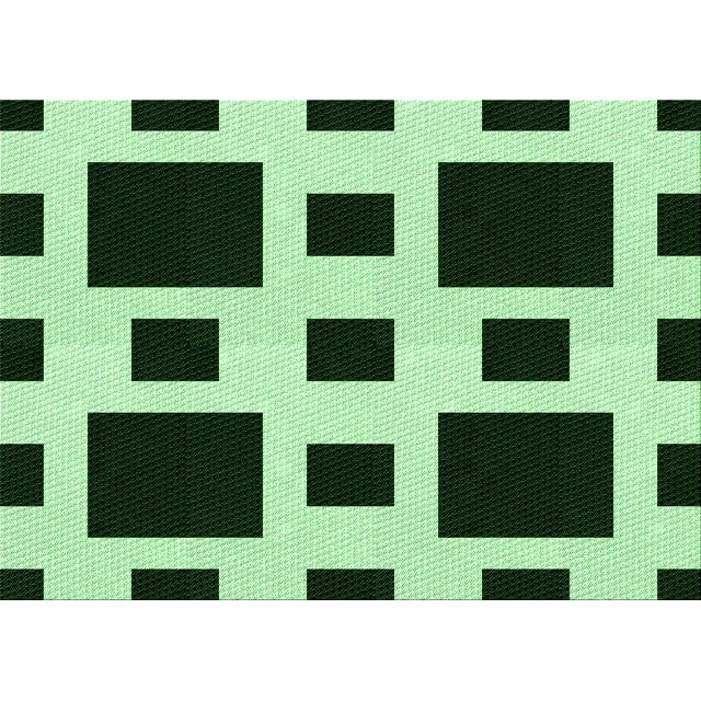 Ahgly Company Tapis d'Intérieur Lavables en Machine Rectangle Transition Vert Forêt Foncé, 2' x 4'