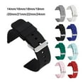 thumbnail image 2 of 14mm 16mm 18mm 19mm 20mm 21mm 22mm 24mm Quick Release Soft Silicone Watch Band Universal Rubber Waterproof Bracelet Replacement, 2 of 6