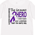 thumbnail image 4 of Inktastic Alzheimer's Disease Bravest Hero I Ever Knew 1 Boys or Girls Long Sleeve Toddler T-Shirt, 4 of 5