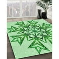 thumbnail image 2 of Ahgly Company Indoor Rectangle Patterned Light Green Area Rugs, 2' x 5', 2 of 6