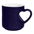 thumbnail image 2 of Heart Shaped Color Changing Magic Ceramic Mug Funny Color Changing Coffee Cup with Heart Handle Temperature Activated Reveals Mug for Coffee Tea Gift for Birthday, Blue, 2 of 8