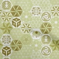 thumbnail image 1 of oneOone Rayon Light Olive Green Fabric Geometric Craft Projects Decor Fabric Printed By The Yard 56 Inch Wide, 1 of 4