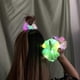 thumbnail image 2 of 6pcs Led Light Up Hair Scrunchies Colorful Luminous Satin Silky Hair Tie Band Elastic Ponytail Holder Party Favors, 2 of 5